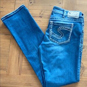 Silver Aiko Baby Bootcut Jeans